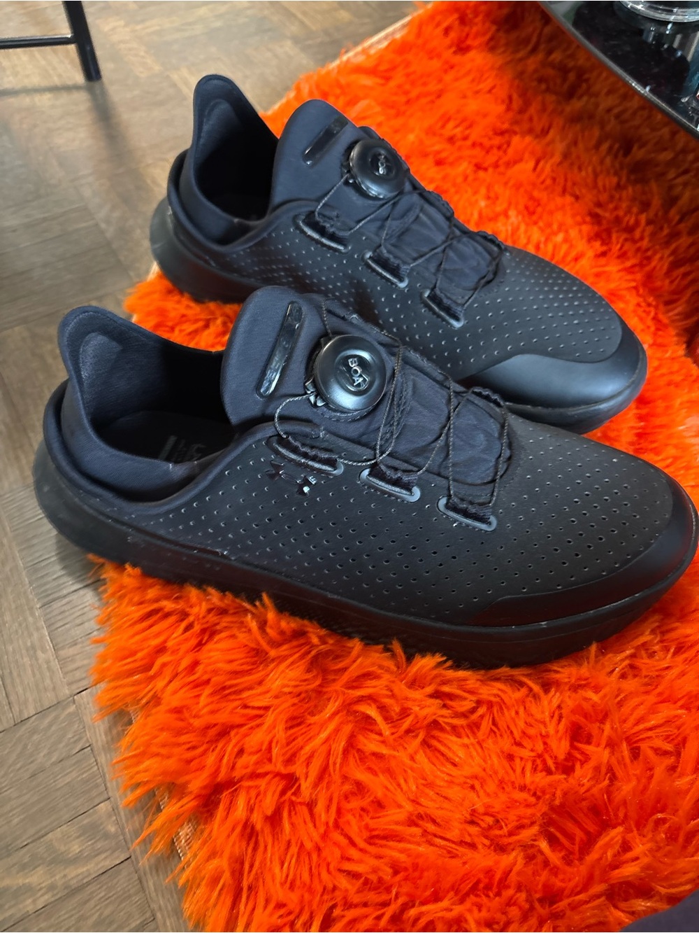 Under Armour Black BOA Kids Athletic Shoes